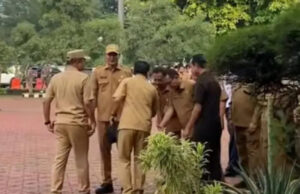 Pemkab Karawang Gelar Apel Pagi dan Halal Bihalal